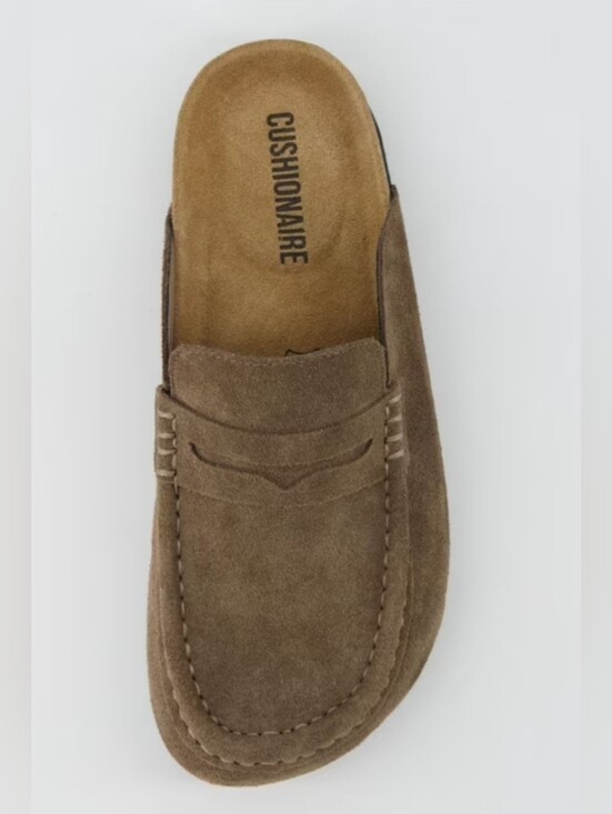Cushionaire Shoes - Cushionaire Women's FonduTaupe Suede Slip-On Loafers
